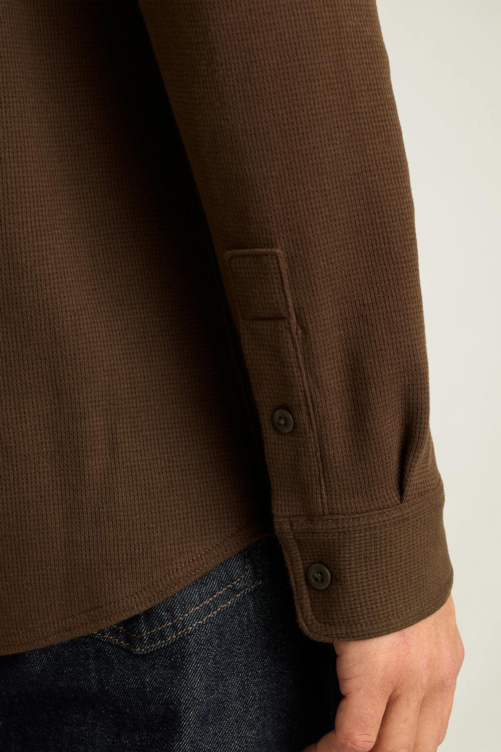 Waffle Button Down Shirt