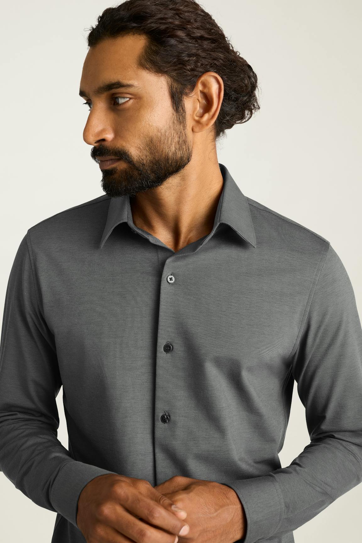Tech Pique Button Down Shirt