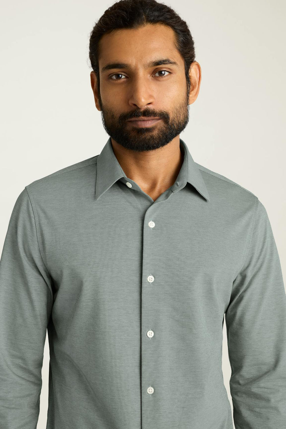 Tech Pique Button Down Shirt