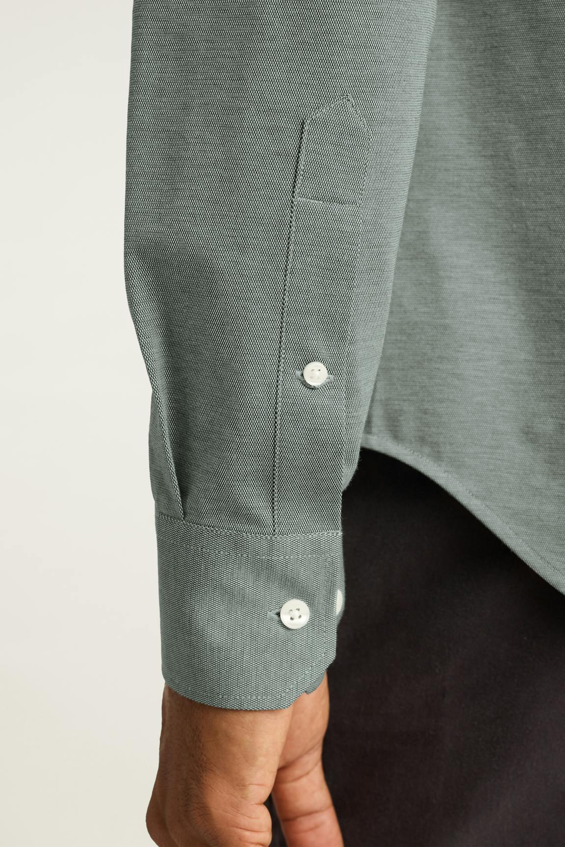Tech Pique Button Down Shirt