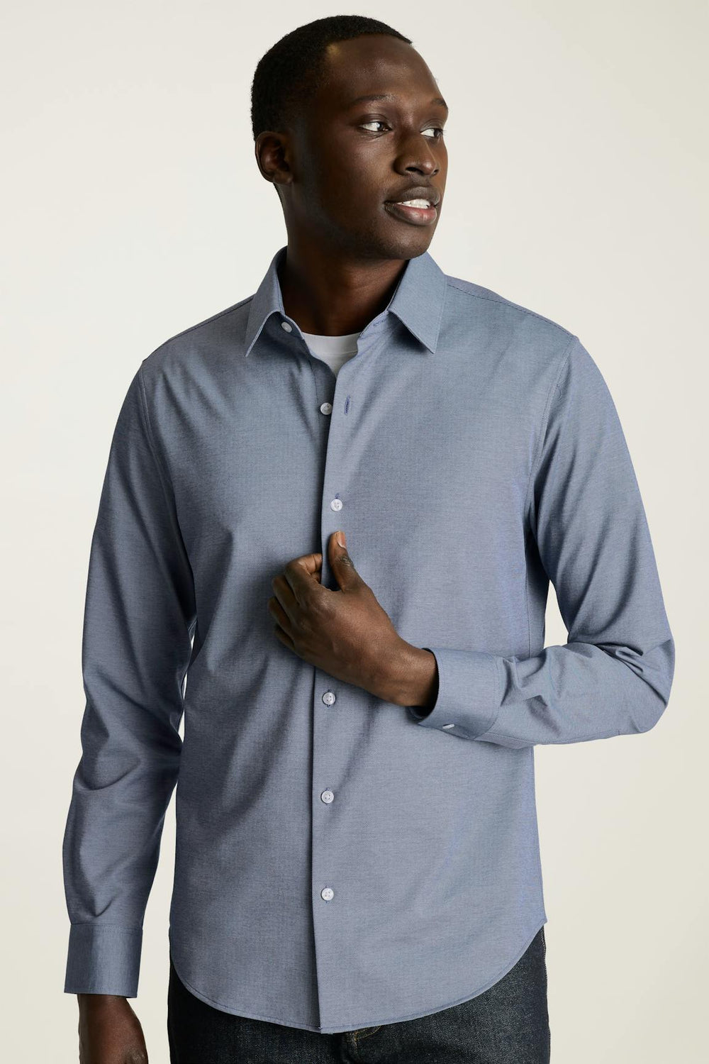Tech Pique Button Down Shirt