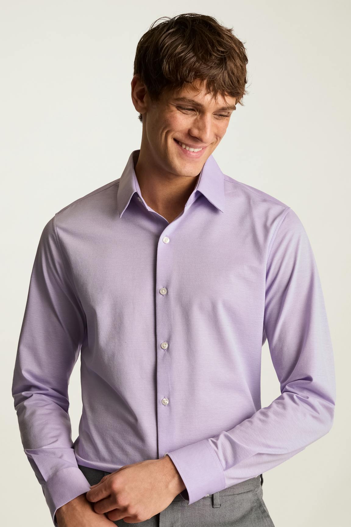 Tech Pique Button Down Shirt