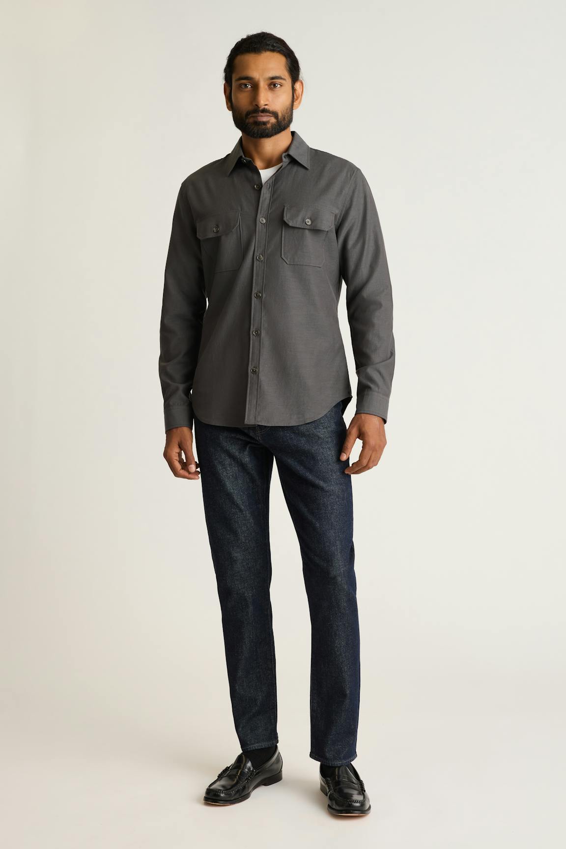 Garment-Dyed Utility Shirt