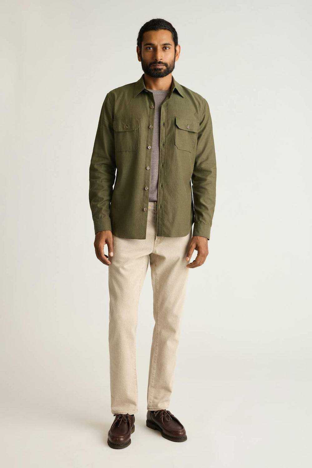 Garment-Dyed Utility Shirt