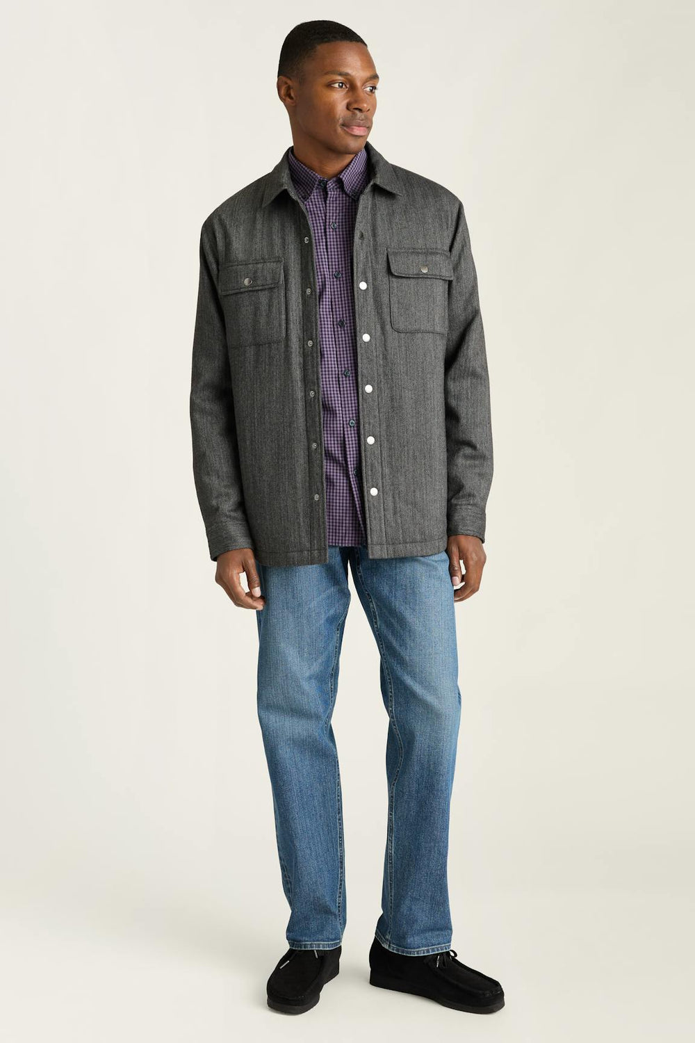 Italian Brushed Twill Shacket