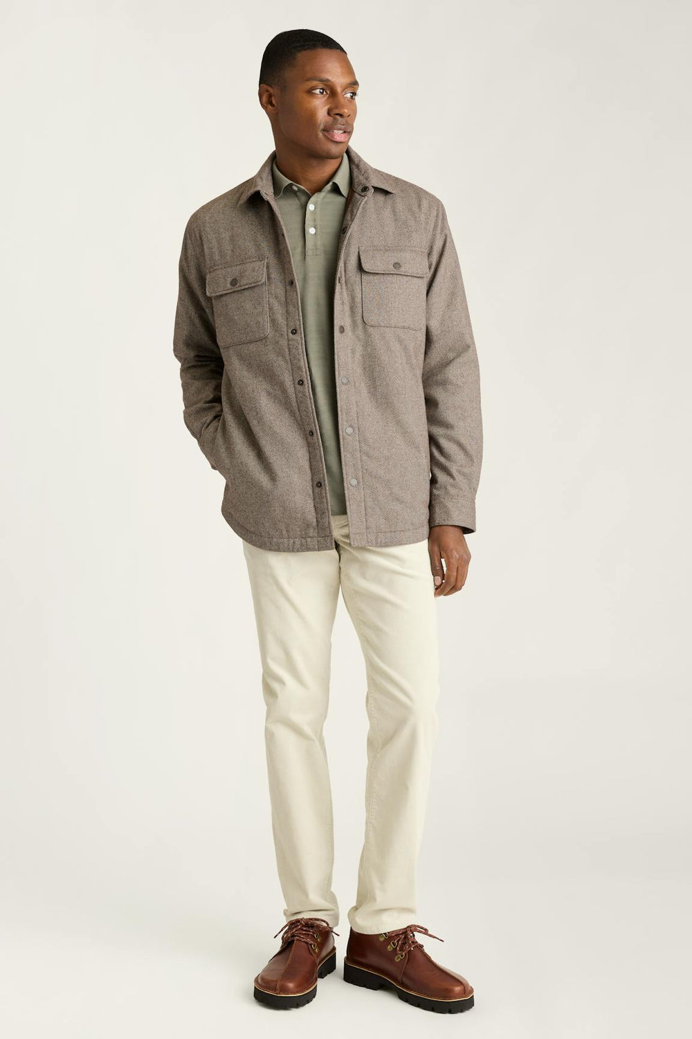 Italian Brushed Twill Shacket