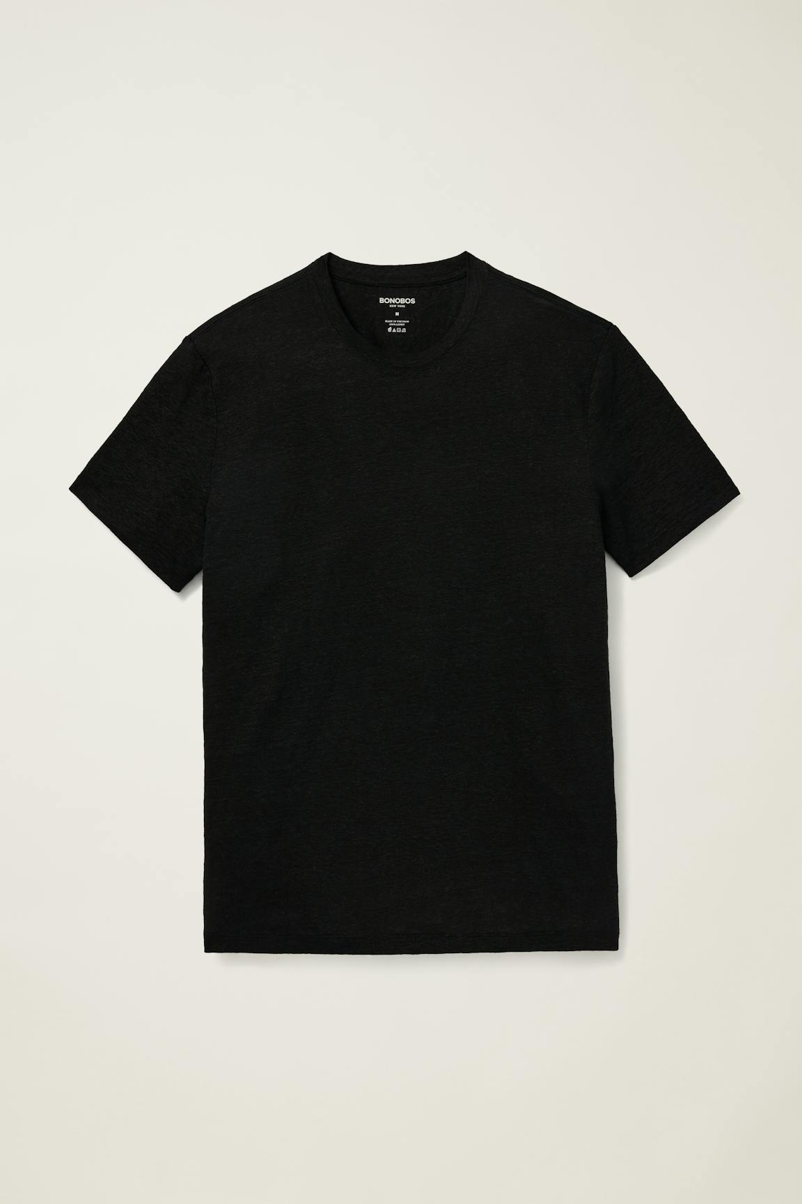 Linen Crew Neck Tee