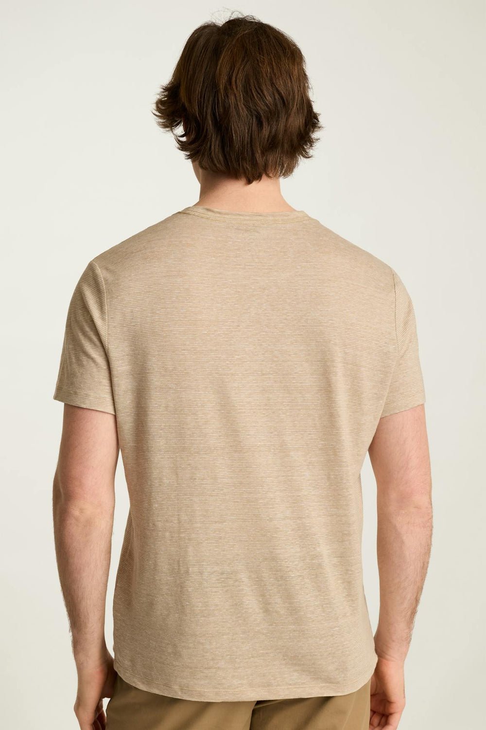 Linen Crew Neck Tee