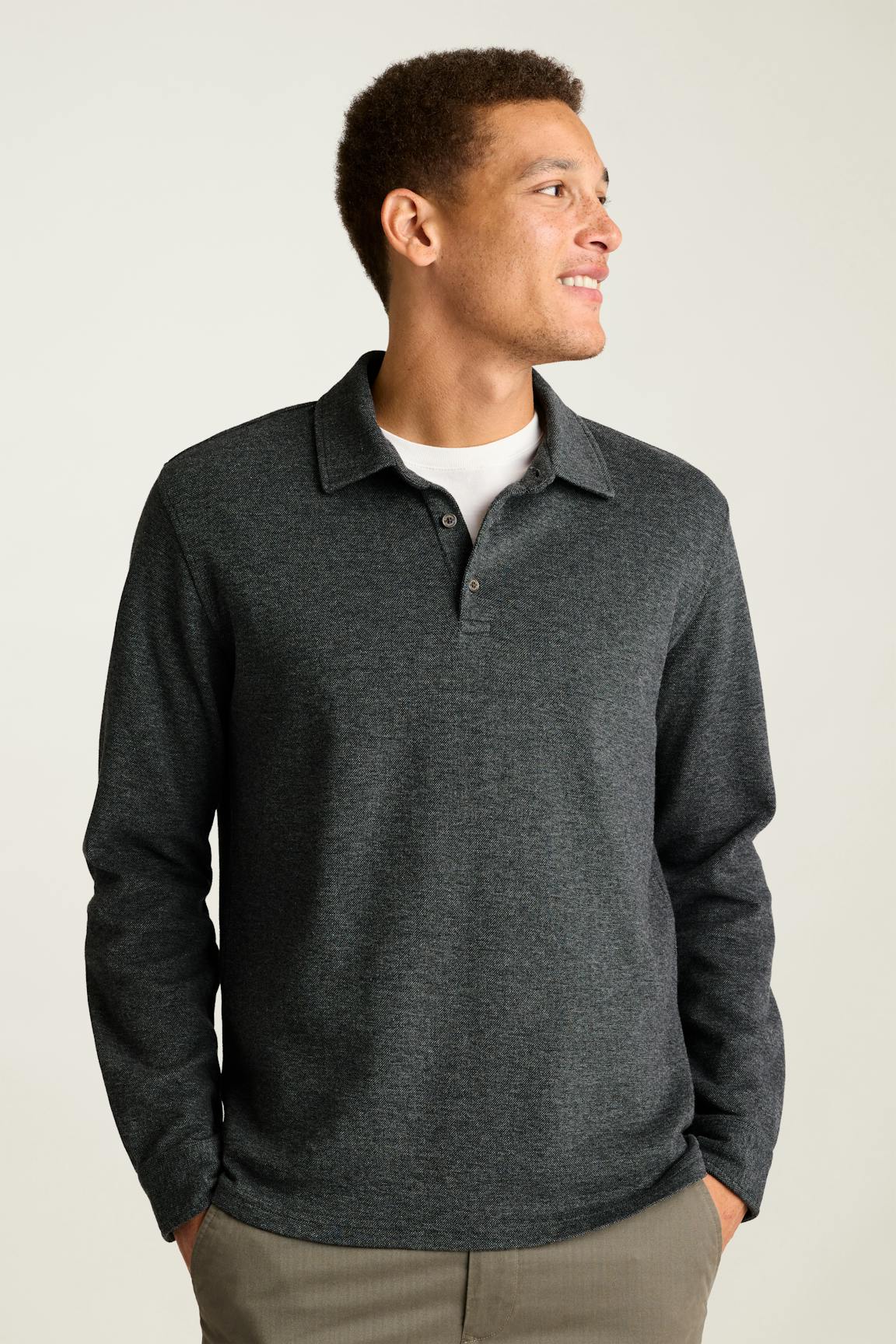 Refined Long Sleeve Polo