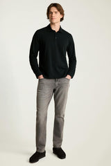 Organic Cotton Long Sleeve Polo
