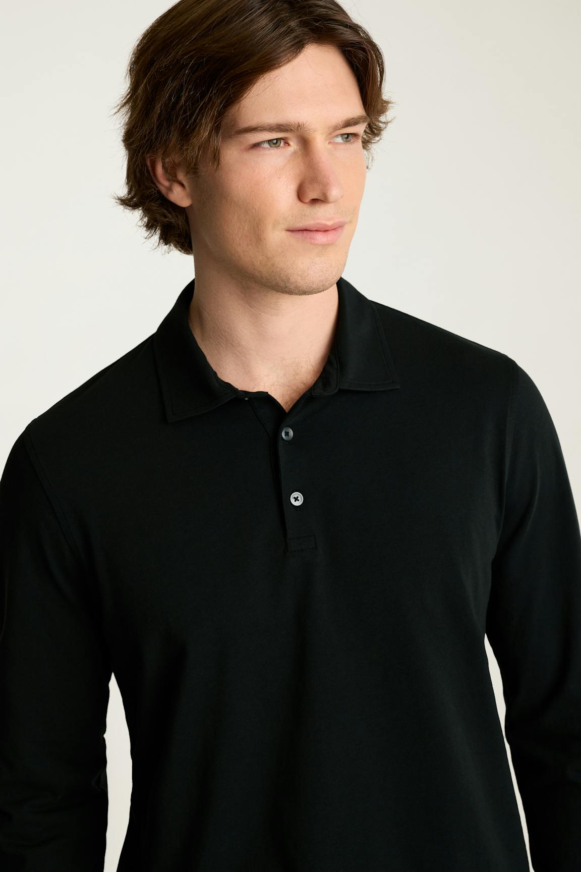 Organic Cotton Long Sleeve Polo