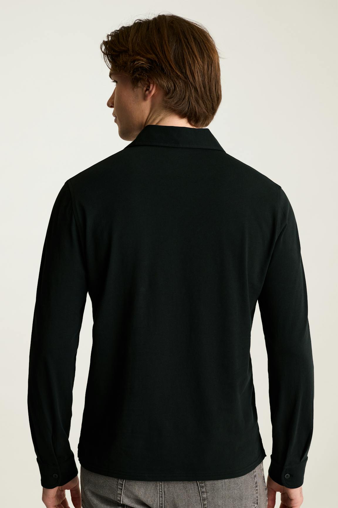Organic Cotton Long Sleeve Polo