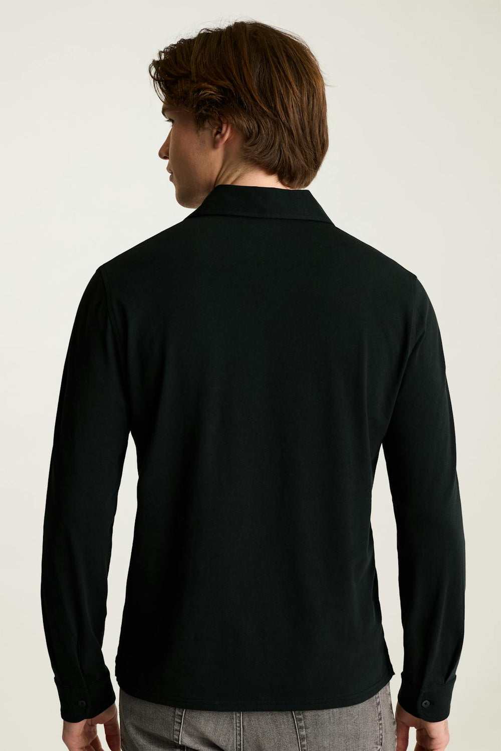 Organic Cotton Long Sleeve Polo