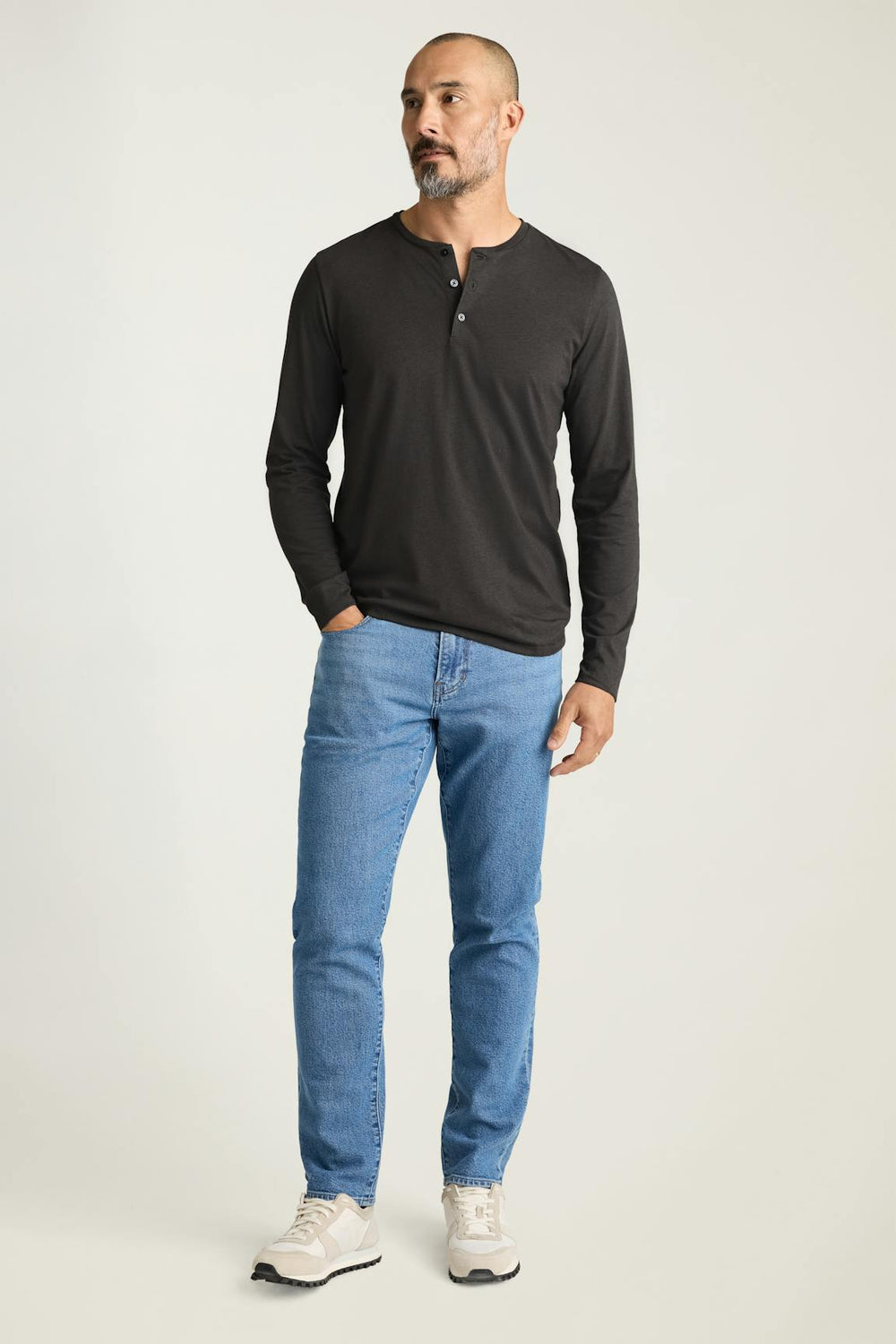 Pima Performance Long Sleeve Henley