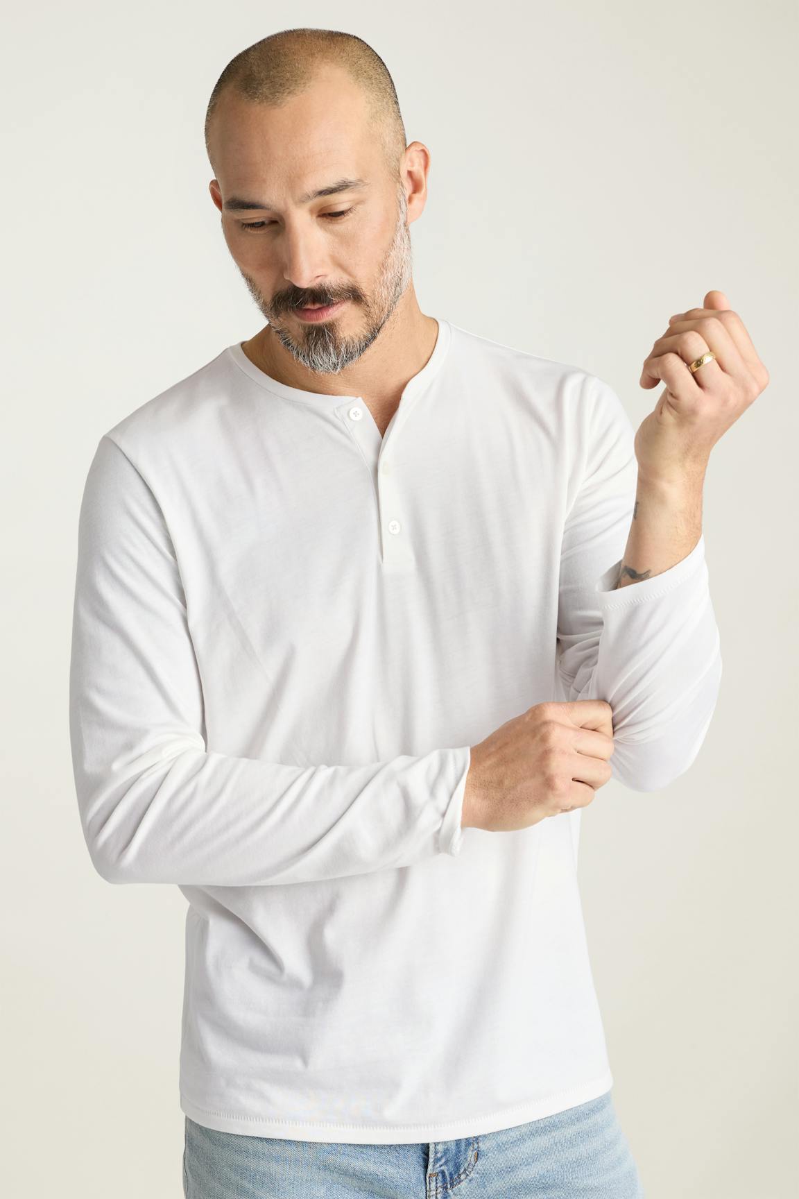 Pima Performance Long Sleeve Henley