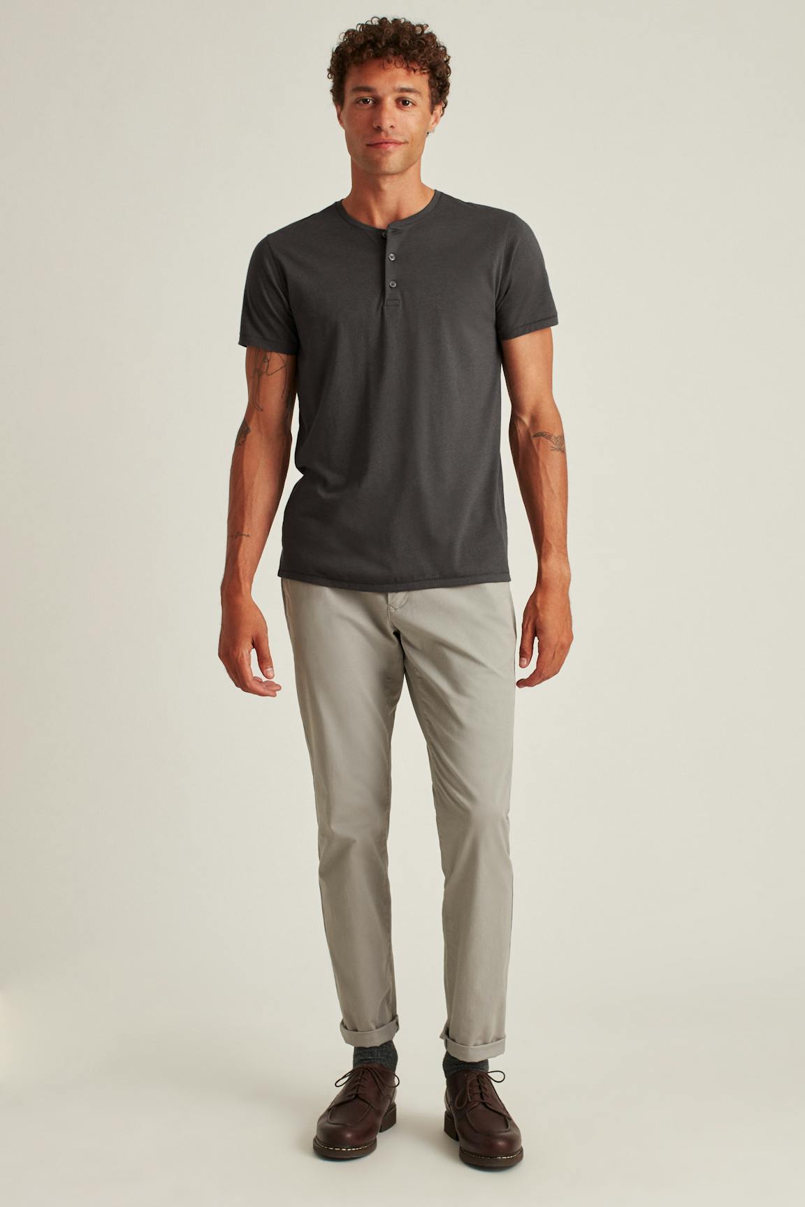 Pima Performance Short Sleeve Henley