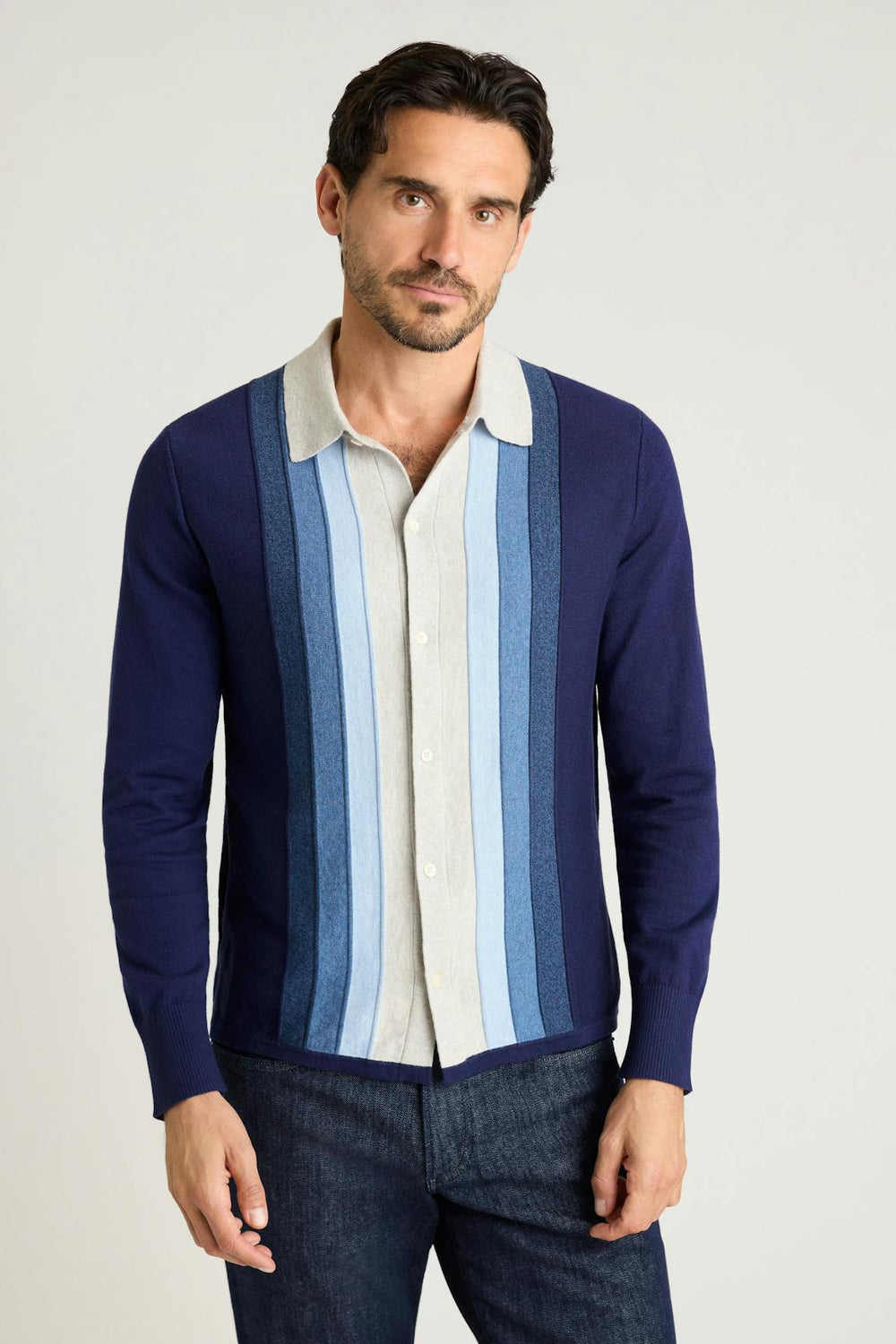 Hudson Long Sleeve Sweater Polo