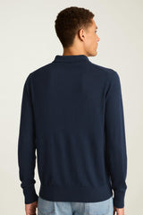 Merino Long Sleeve Sweater Polo