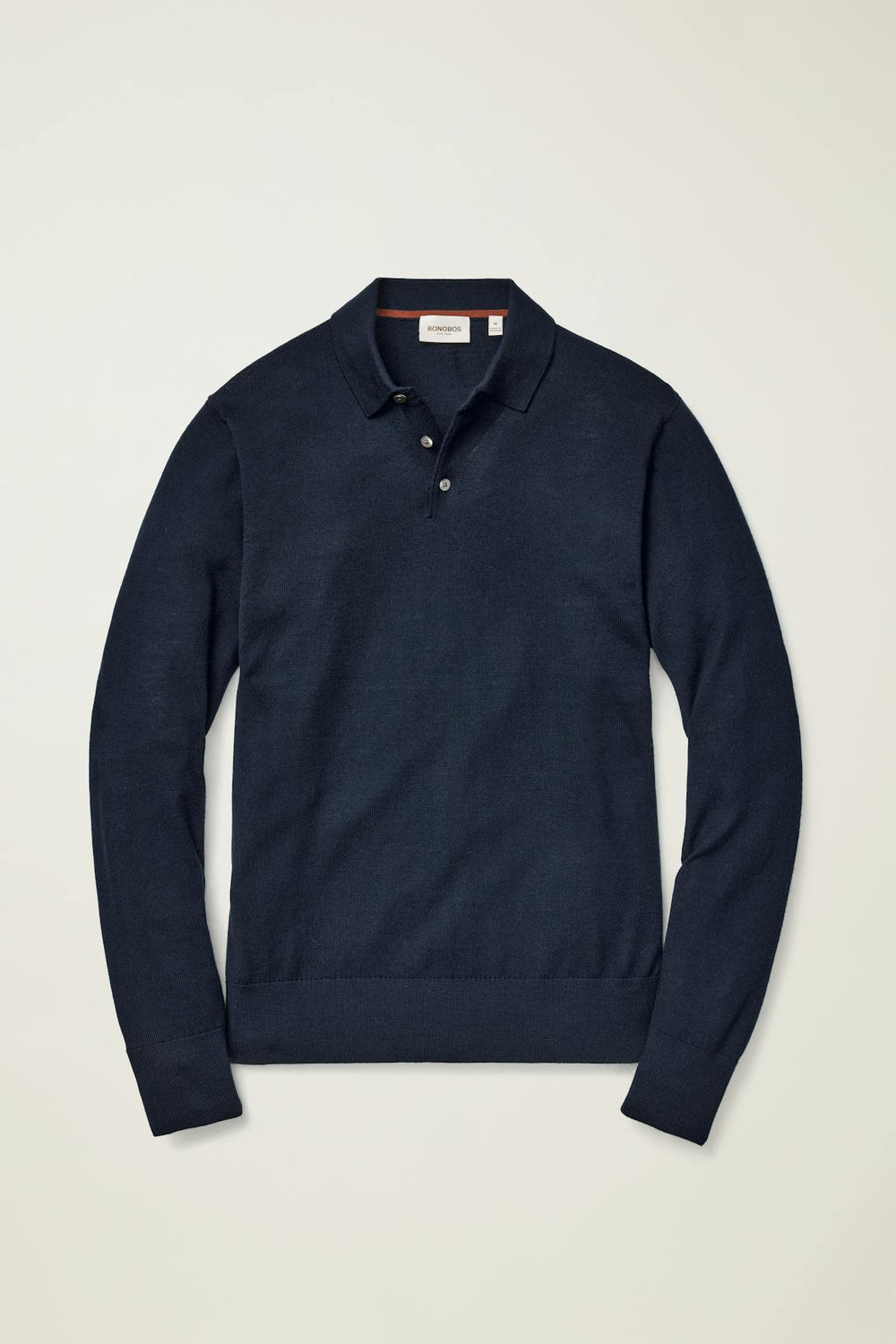 Merino Long Sleeve Sweater Polo