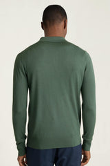 Merino Long Sleeve Sweater Polo