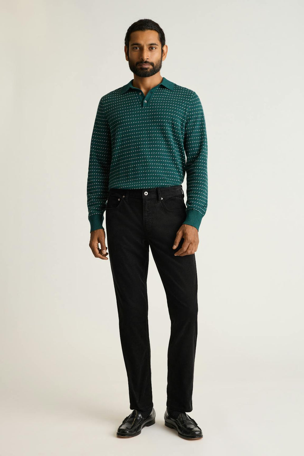 Hudson Long Sleeve Sweater Polo