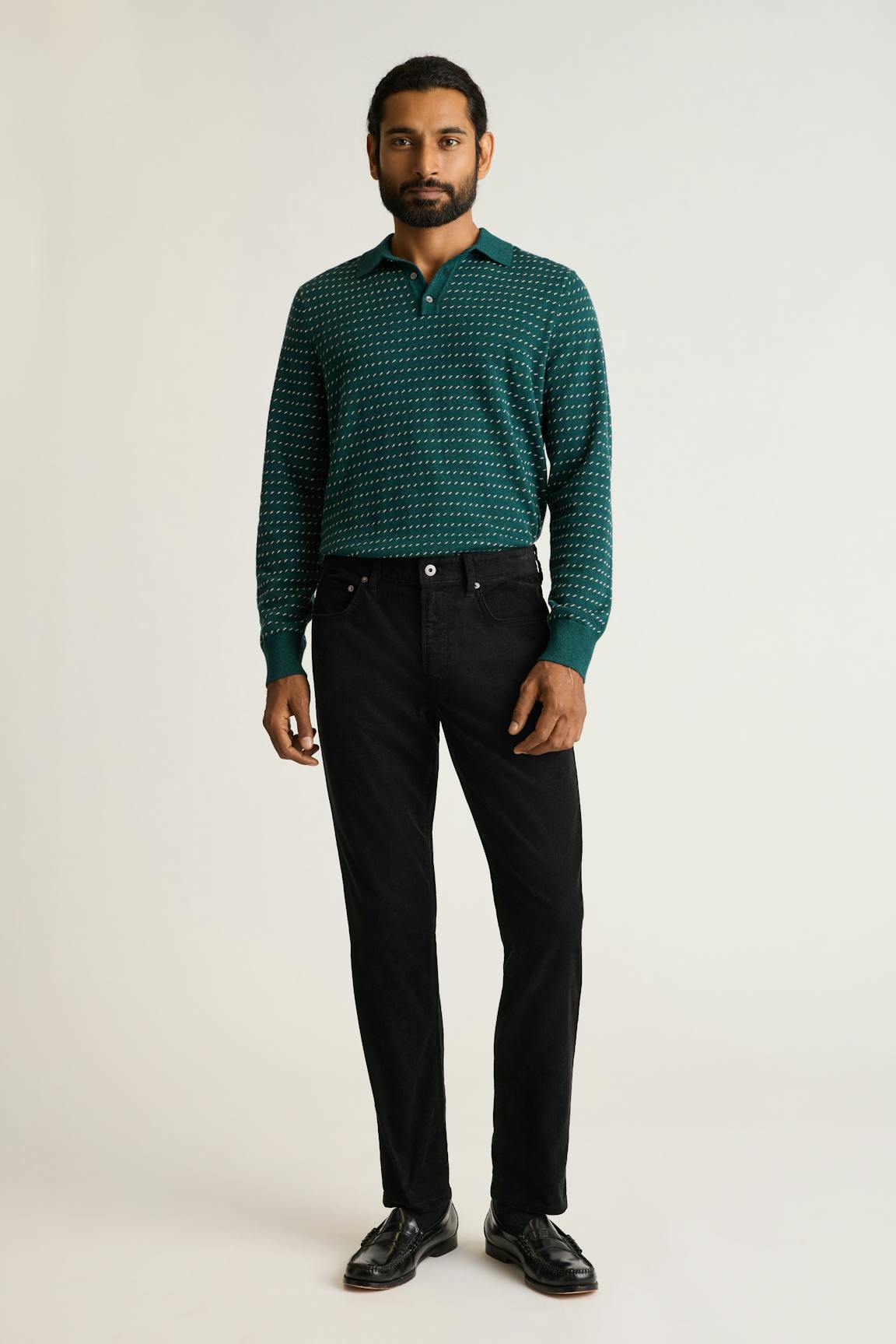 Hudson Long Sleeve Sweater Polo