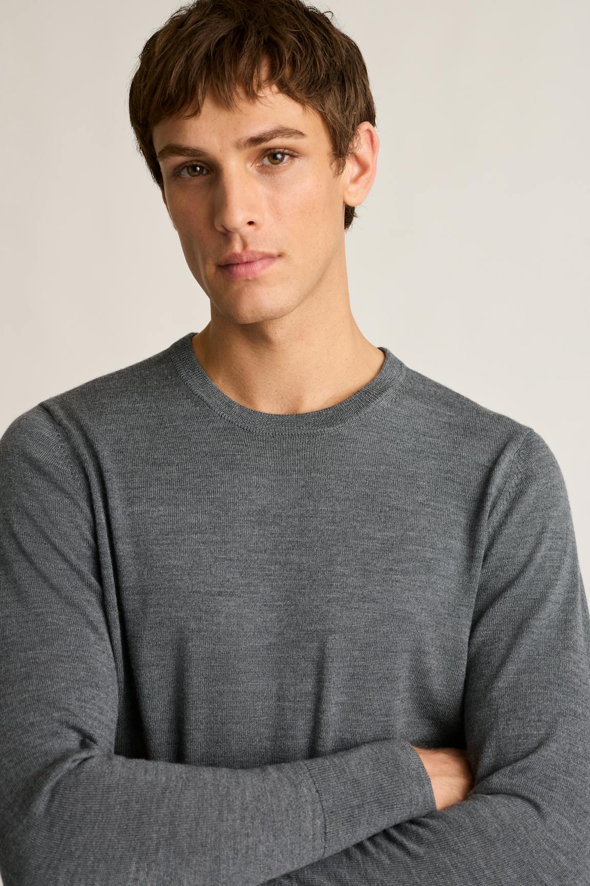 Washable Merino Crew Neck Sweater