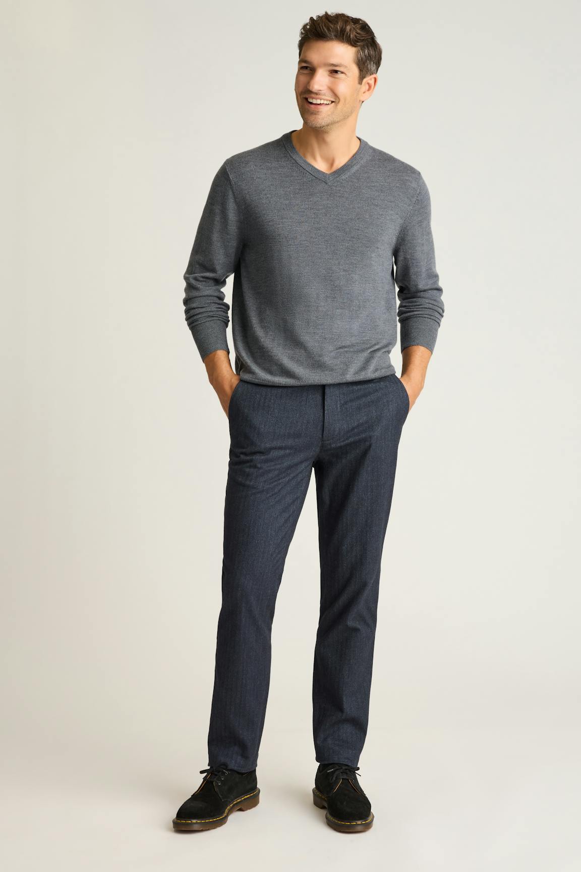Washable Merino V-Neck Sweater