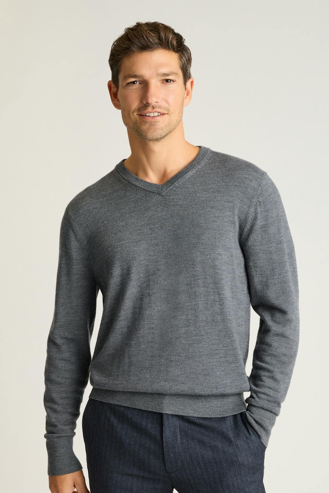 Washable Merino V-Neck Sweater