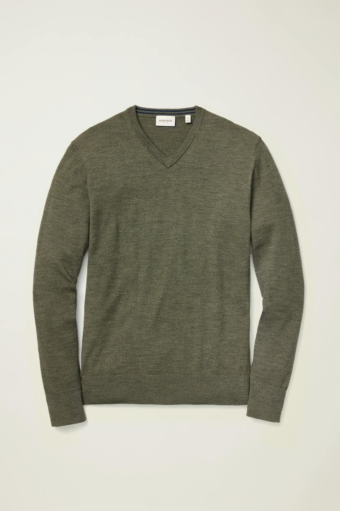 Washable Merino V-Neck Sweater