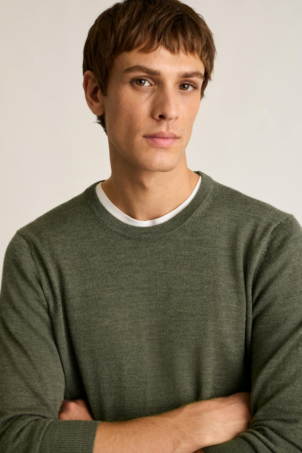 Washable Merino Crew Neck Sweater