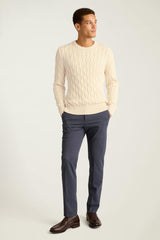Italian Cotton Cable Sweater