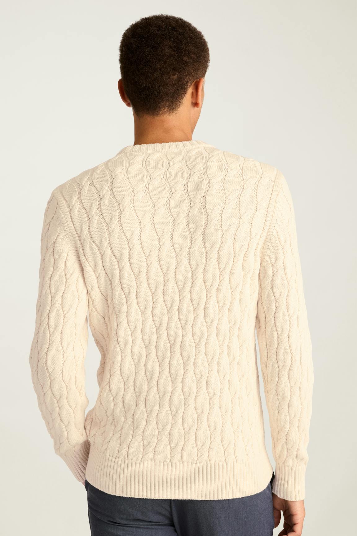 Italian Cotton Cable Sweater