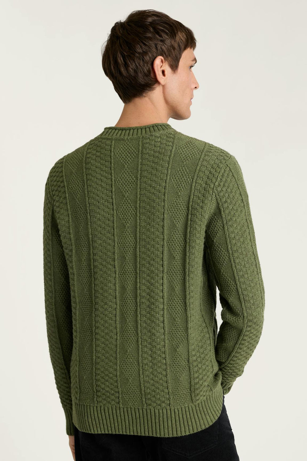 Cotton Cashmere Roll Neck Sweater