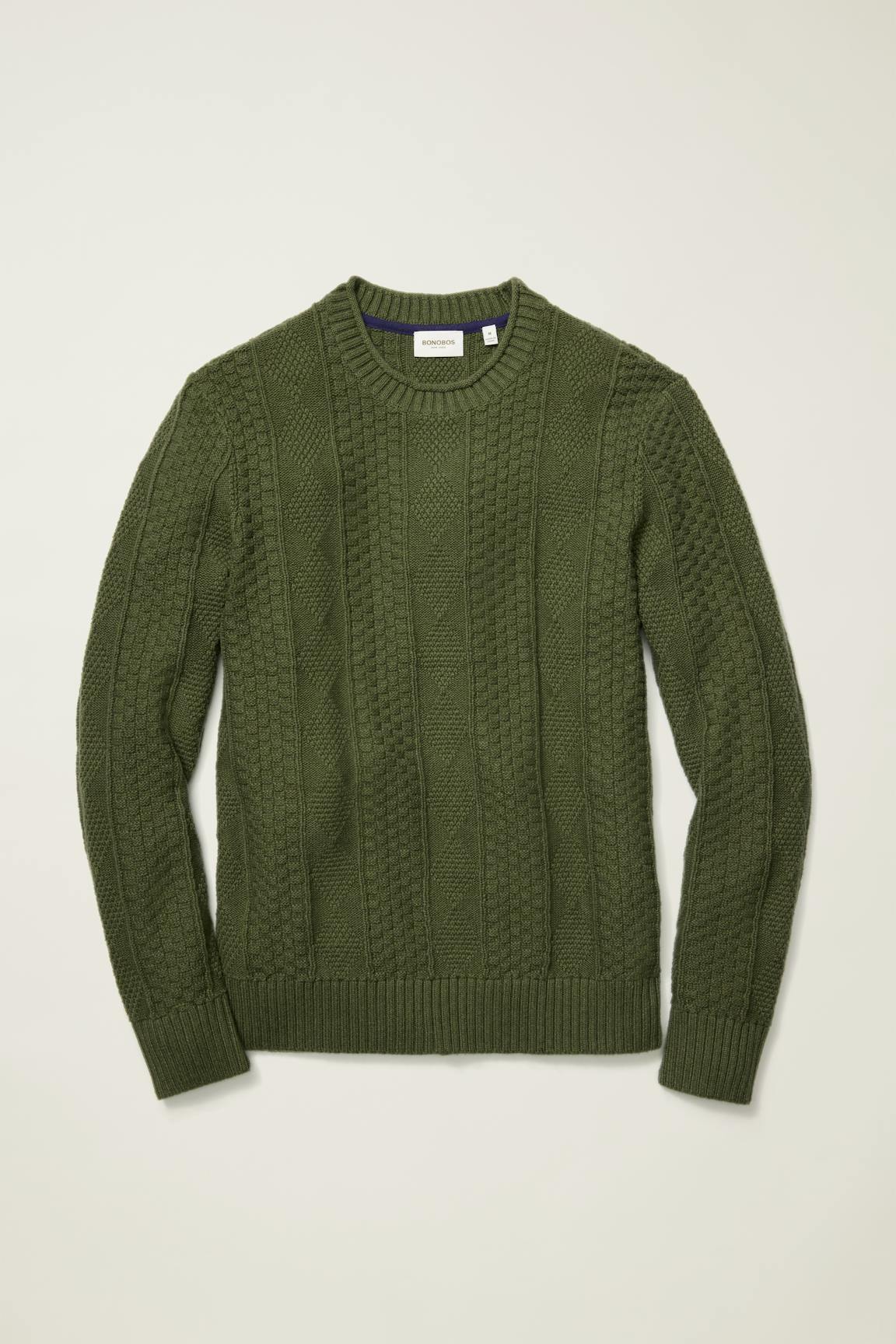 Cotton Cashmere Roll Neck Sweater