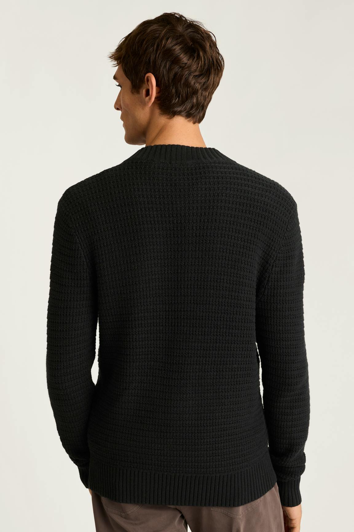 Cotton Cashmere Henley Sweater