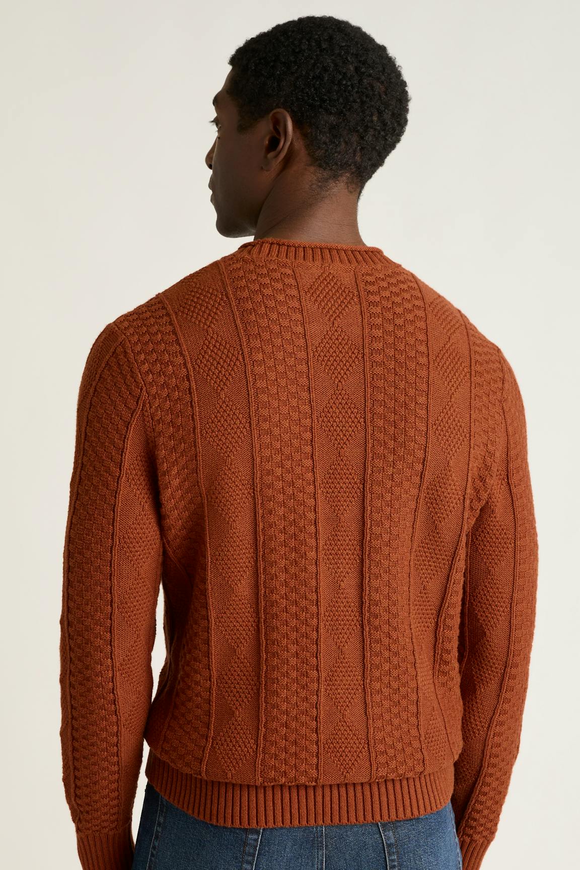 Cotton Cashmere Roll Neck Sweater