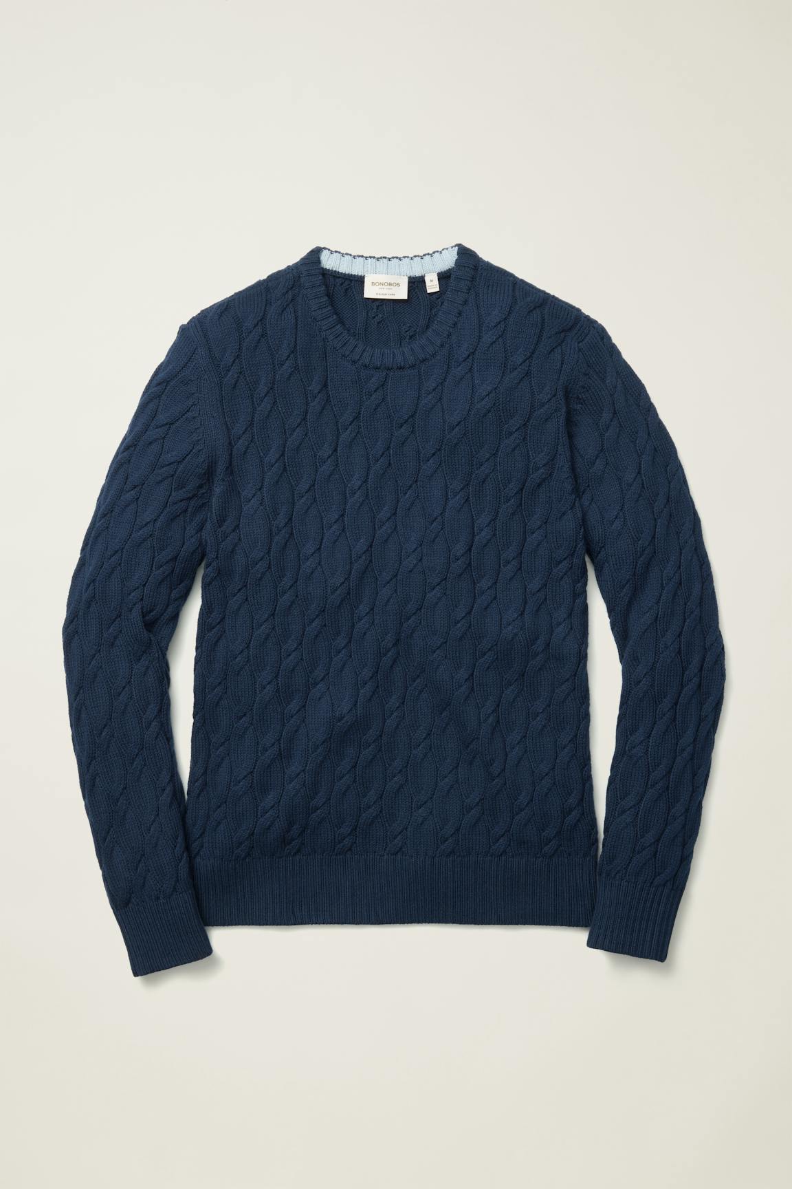 Italian Cotton Cable Sweater