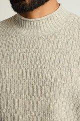 Merino Blend Mock Neck Sweater