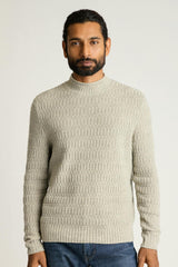 Merino Blend Mock Neck Sweater