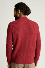 Merino Blend Mock Neck Sweater