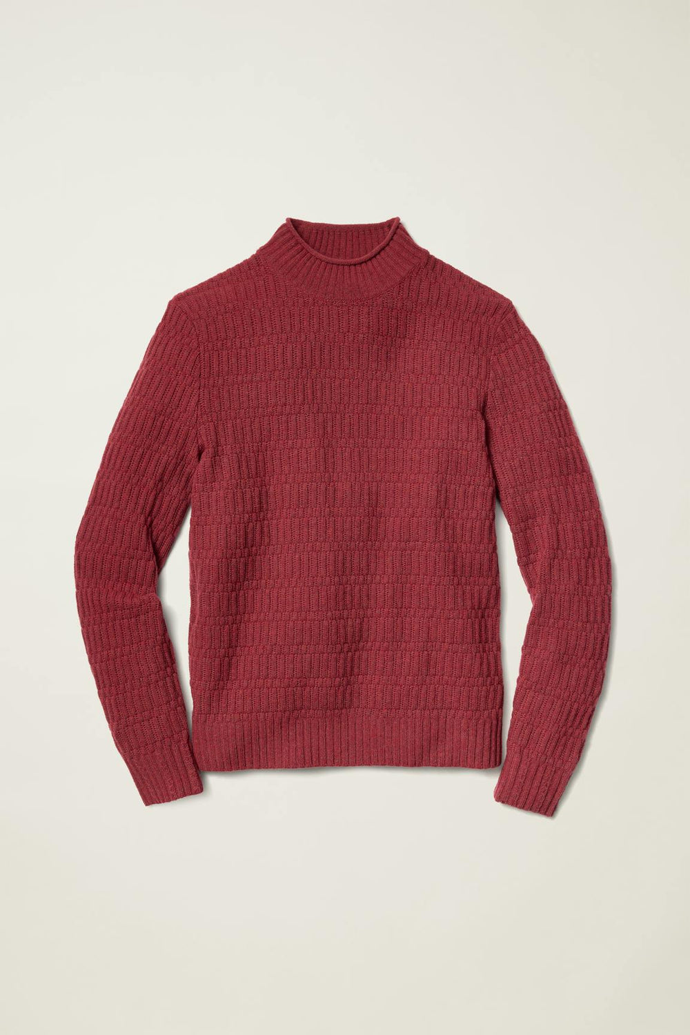 Merino Blend Mock Neck Sweater