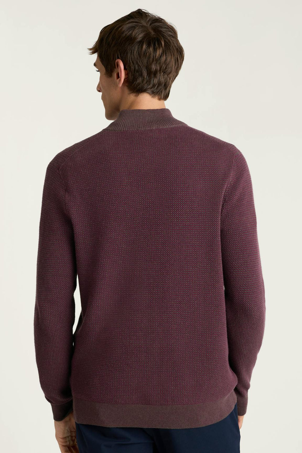 Washable Cotton Cashmere Quarter Zip