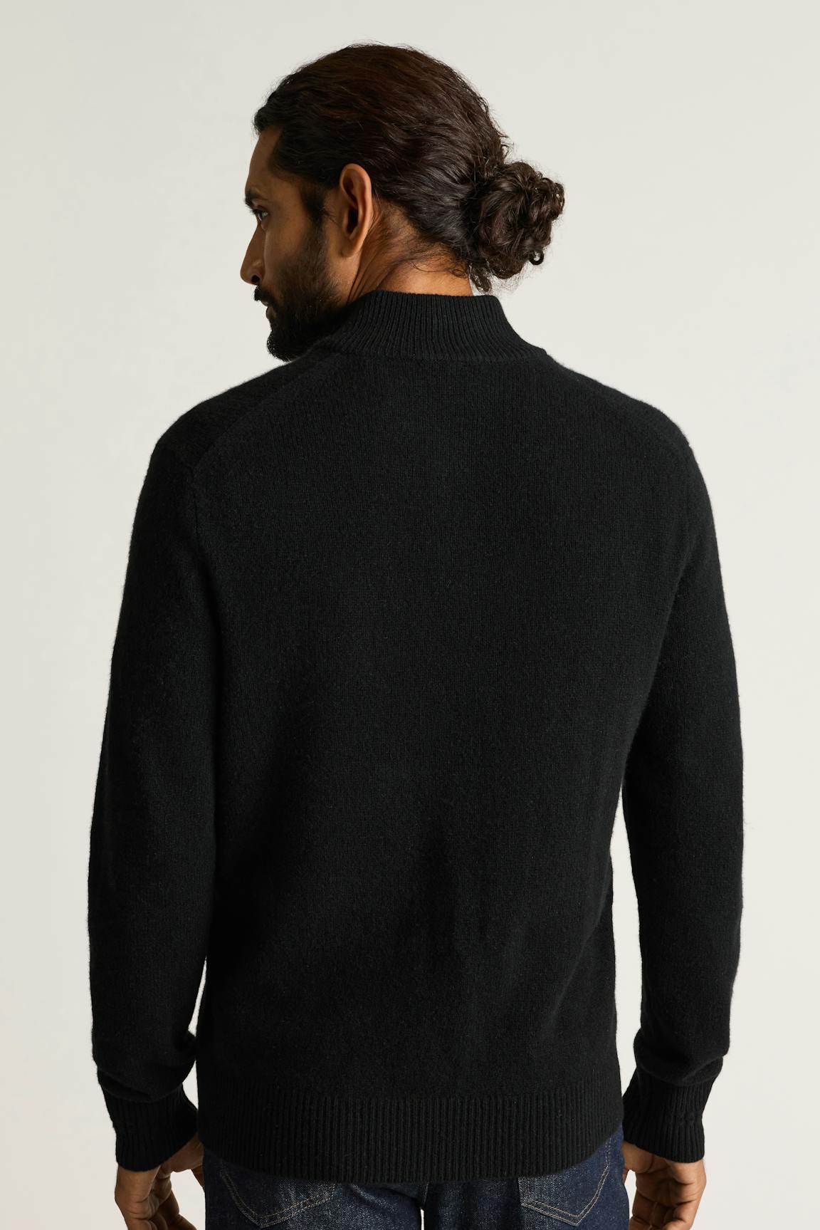 Italian Cashmere Mock Neck Sweater