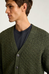 Merino Blend Cable Cardigan