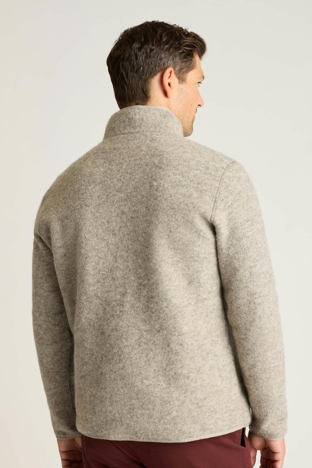 Italian Wool Fleece Quarter Zip
