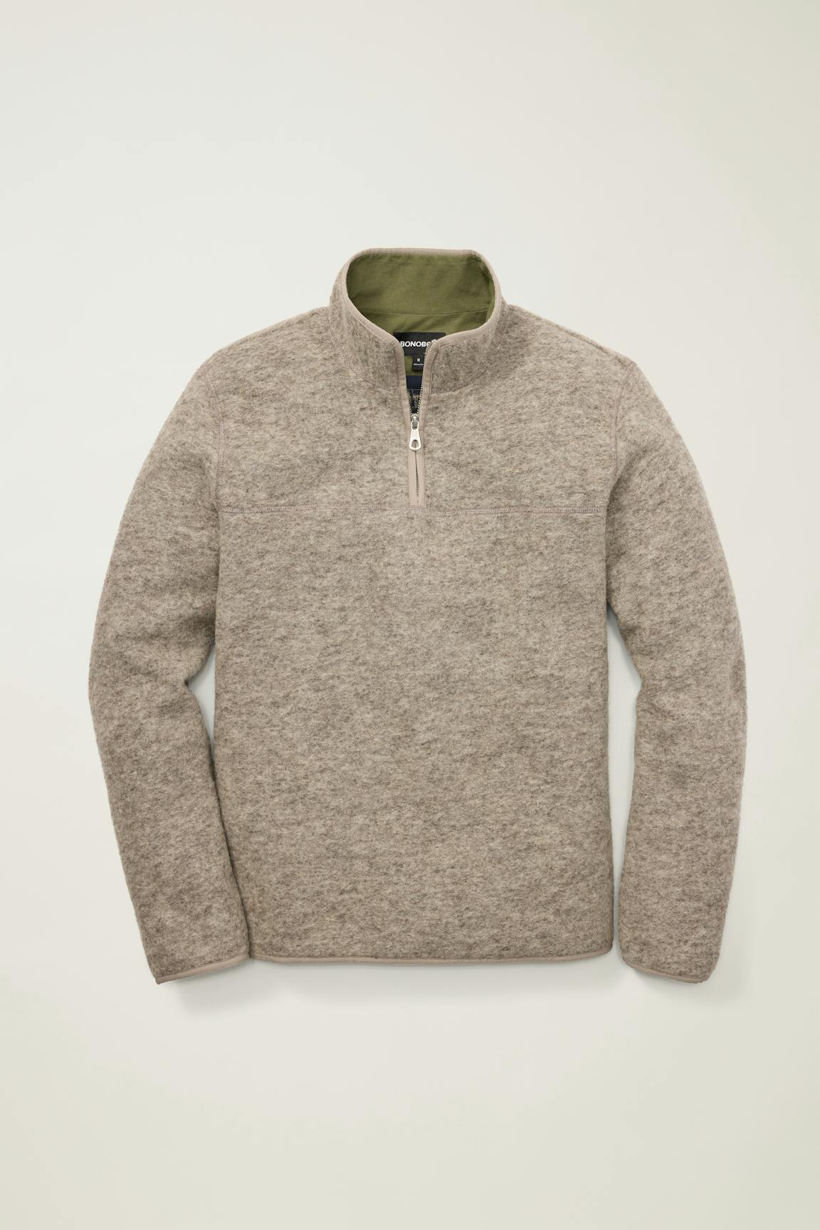 Italian Wool Fleece Quarter Zip