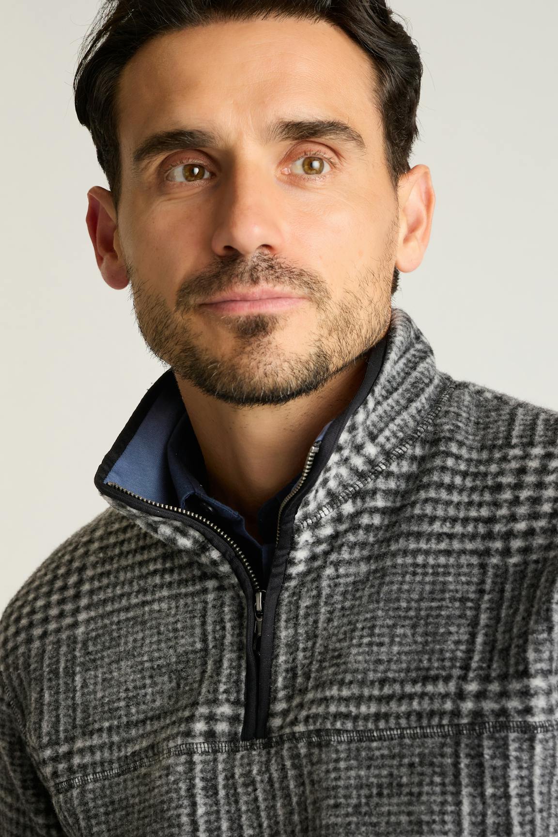 Italian Wool Fleece Quarter Zip