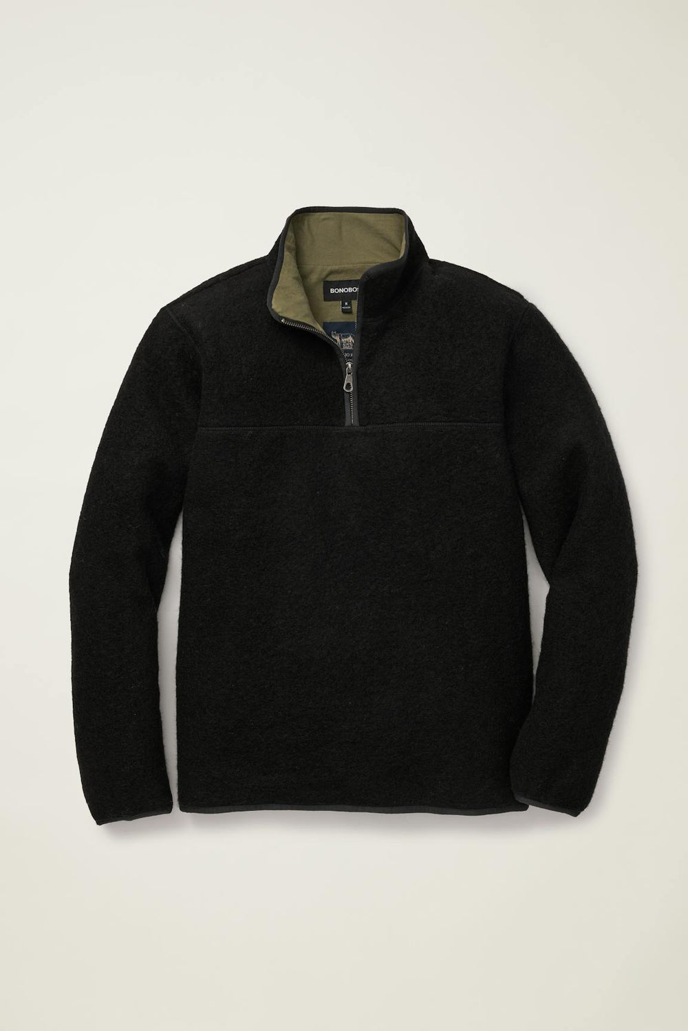 Italian Wool Fleece Quarter Zip