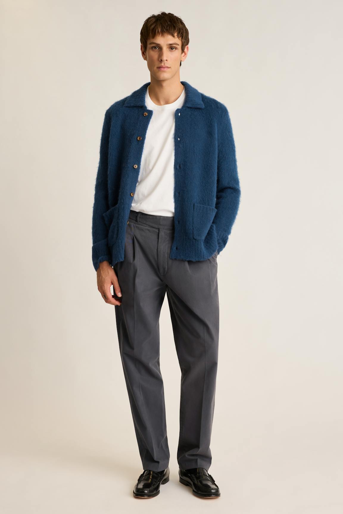 Brushed Wool Cardigan